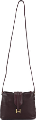 

Hidesign Women Casual Purple Genuine Leather Shoulder Bag