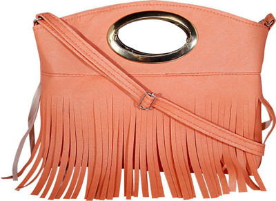 

Rainylia Girls Casual, Formal, Sports, Evening/Party Pink Synthetic Leather Sling Bag