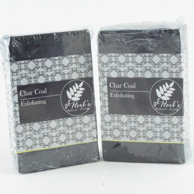 

Vherbs Handcrafted Activated Charcoal Soap(100 g, Pack of 2)