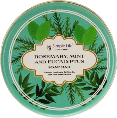 

Simple Life ROSEMARY , MINT & EUCALYPTUS Handmade Soap(125 g)