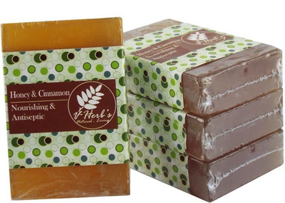 

Vherbs Handcrafted Honey & Cinnamon Soap(100 g, Pack of 4)