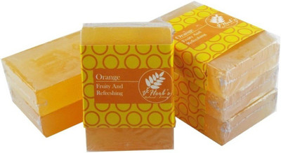 

Vherbs Handcrafted Orange Soap(100 g, Pack of 6)