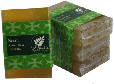 

Vherbs Handcrafted Neem Soap(100 g, Pack of 4)