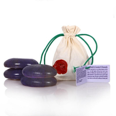 

Vherbs Pebbles Lavender and Chamomile Antiseptic Glycerin Soap(90 g, Pack of 4)
