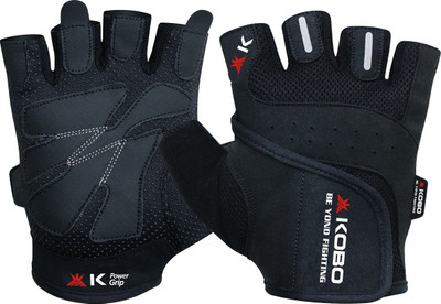 

Kobo WTG-O6 Weight Training Gloves Gym & Fitness Gloves (, Black