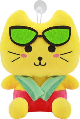 

Miss & Chief Cute Sitting Cat With Scarf | Plush Toy | Stuffed Toy | Non-toxic and soft fabric | Great Gift For Kids - 20 cm(Yellow)