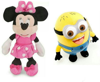 

soniya Enterprises Minnie mouse-44cm and Minion - 25 cm(Multicolor)