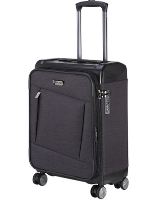 

Nasher Miles Budapest Hard PP & Soft Melange Cabin Luggage Bag ( inch) Black Expandable Cabin Luggage -  inch(Black