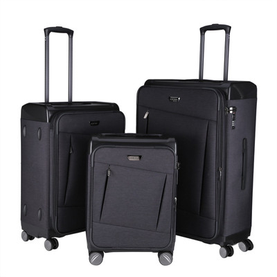 

Nasher Miles Budapest Hard PP & Soft Melange Set of 3 Luggage Bag (19, 24 &  inch) Black Expandable Check-in Luggage -  inch(Black