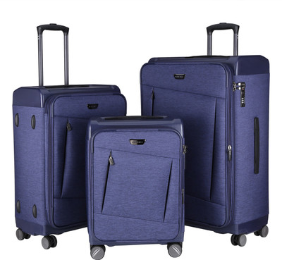 

Nasher Miles Budapest Hard PP & Soft Melange Set of 3 Luggage Bag (19, 24 &  inch) Blue Expandable Check-in Luggage -  inch(Blue