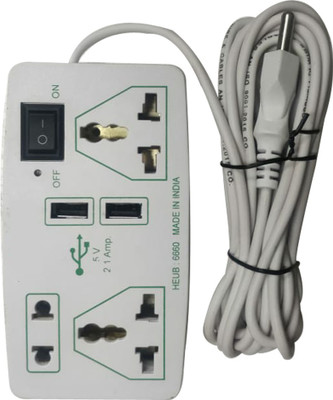 

Daiwik Extension_Rectangle white 3 Socket Surge Protector(White)