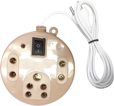 

Daiwik Extension box_3 Socket 1 switch 3 Socket Surge Protector(Beige)
