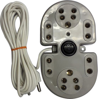 

Finegrow Extension box_6 socket 1 switch with fuse 6 Socket Surge Protector(Grey)