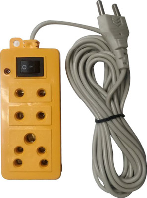 

Daiwik Extension_Rectangle yellow 3 Socket Surge Protector(Yellow)