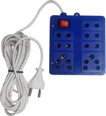 

Daiwik Extension_Blue square 7 Socket Surge Protector(Blue)