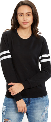MANIAC Full Sleeve Solid Women Sweatshirt