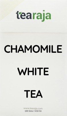 

Tearaja Chamomile White Tea 50 GMS | Contains Premium Darjeeling White Tea, Chamomile Herbal Tea(50 g, Vacuum Pack)