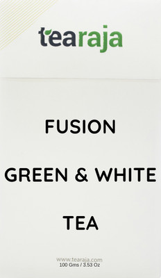 

Tearaja Fusion Green & White Tea 100 GMS | Contains- Organic Green Tea & Premium White Tea Herbal Tea(100 g, Vacuum Pack)
