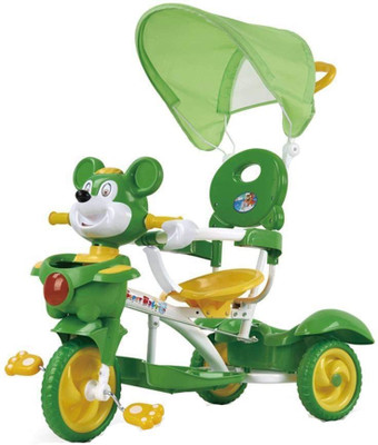 

Baybee Mickey 2 in 1 Trolly Cycle with Canopy with Parent Control Trolly Cycle For Kids 2 and Up Boys & Girls Tricycle(Green)