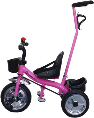 

Lovely Baby Products Kids Tricycle For Baby with Front Back Basket, Canopy & Push Parent Handle Recommended for Best baby toys 1,2,3,4,5 Years Old Children Musical Tricycle for Baby Boys & Girls Gift (Gold) Tricycle for kids, tricycle for baby Diwali Offe