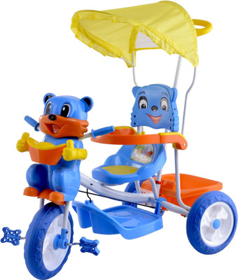 

Oximus Baby Tricycle for kids With Canopy/Footrest / Light /Musical /Back Support /Storage Basket and Parent Push Handle Control Recommended For Children 1 , 2 , 3 , 4 , 5 Year Old Baby Boys & Girls Baby Cycle/trikes For Toddler Toys New Arrival 508-blue-