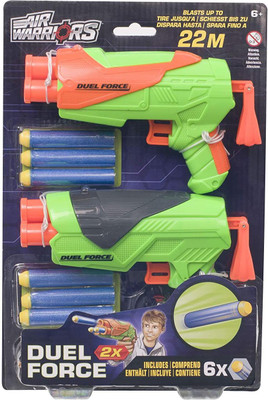 Buzz Bee Air Warriors Duel Force 2 Pack: 6 Pieces(Green)