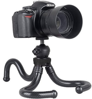 

Gadget Tree Flexible Tripod with 360Â° Rotating Ball Head for All DSLR Cameras( Tripod(Multicolor, Supports Up to 2)