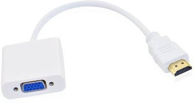 

ROAR TV-out Cable EZL_609E HDMI to VGA Cable compatible for laptop/PC/TV/Tablet/Projector/Xbox(White, For Computer)