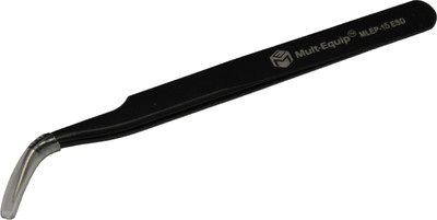 

Mult-Equip Curved Slant Pointed Point Esd Tweezer Stainless steel Anti-static ESD Tweezer forceps Black MLEP-15 ESD for Maintenance pcb repair eyelash Hand tool Chipiyo