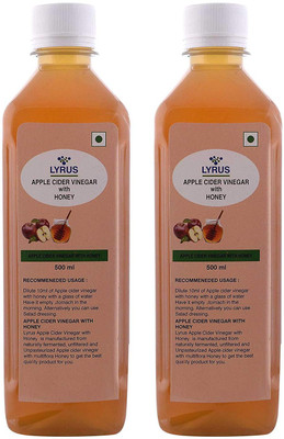 

LYRUS Apple Cider Vinegar with Honey Vinegar(1000 ml, Pack of 2)