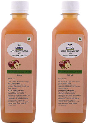 

LYRUS Apple Cider Vinegar with Mother Vineger Vinegar(1000 ml, Pack of 2)