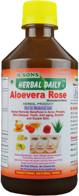 

M SONS Herbal daily Aloevera Rose(400 ml)