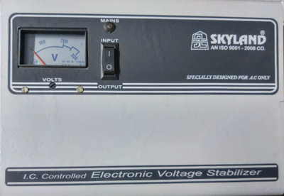 

SKYLAND 4KVA 170V-280V COPPER WOUND VOLTAGE STABALIZER(Grey)