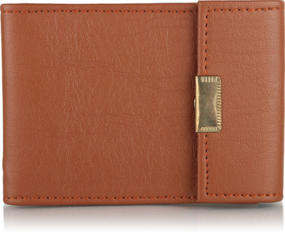 

SAMTROH Men Tan Artificial Leather Card Holder(5 Card Slots)