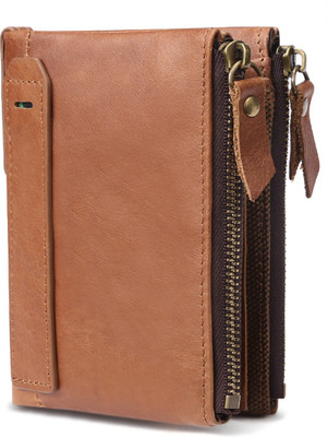 

BABORRY Boys Brown Genuine Leather Wallet(11 Card Slots)
