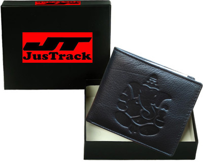 

Justrack Men Black Genuine Leather Wallet(1 Card Slot)