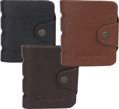 

Peacock Mundkar Boys Black, Brown, Tan Artificial Leather Wallet(6 Card Slots)