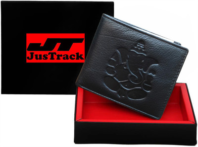 

Justrack Men Black Genuine Leather Wallet(1 Card Slot)