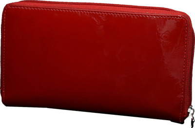 

Lamek Women Maroon Genuine Leather Wallet(8 Card Slots), Red