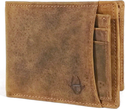 

HideChief Men Tan Genuine Leather Wallet(6 Card Slots)