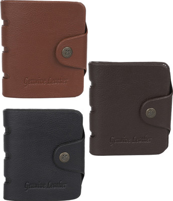 

Peacock Mundkar Boys Black, Brown, Tan Artificial Leather Wallet(6 Card Slots)