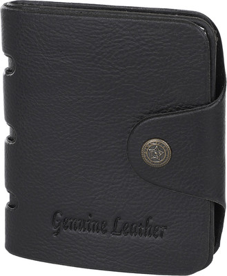 

Peacock Mundkar Boys Black Artificial Leather Wallet(6 Card Slots)