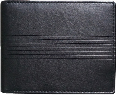 

HEENA FASHION Men Black Genuine Leather Wallet(9 Card Slots)