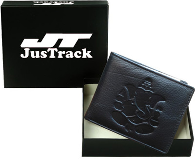 

Justrack Men Black Genuine Leather Wallet(1 Card Slot)
