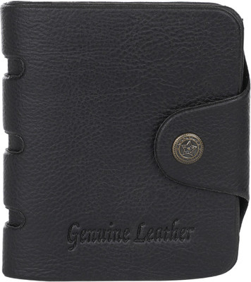 

Peacock Mundkar Boys Black Artificial Leather Wallet(6 Card Slots)