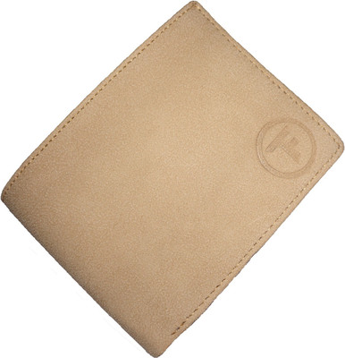 

FABTRIM Men Beige Artificial Leather, Fabric, Canvas Wallet(5 Card Slots)