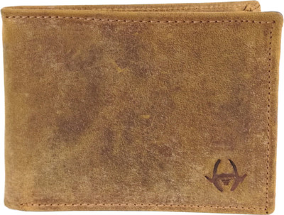 

HideChief Men Tan Genuine Leather Wallet(7 Card Slots)