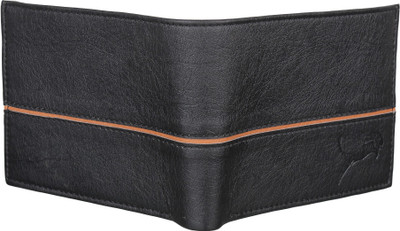 

wildedge Men Black Artificial Leather Wallet(6 Card Slots)