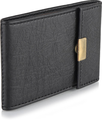 

SAMTROH Men Black Artificial Leather Card Holder(5 Card Slots)