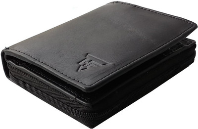 

HEENA FASHION Men Formal Black Genuine Leather Wallet(6 Card Slots)